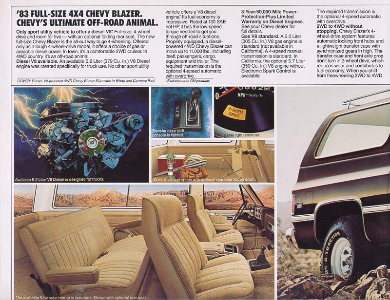 1983 Chevrolet Blazer Brochure Page 4